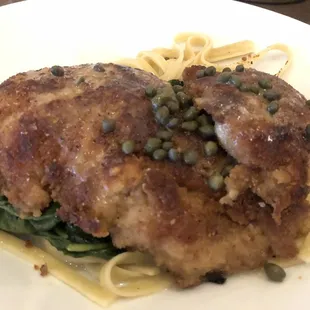 Chicken piccata-- disgusting, rubber. Inedible.