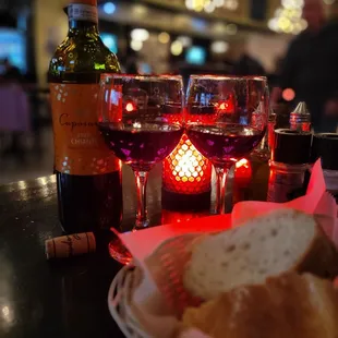 #29 Wedding Anniversary.. lasagna and ciante wine!