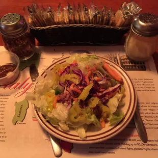 Decent house salad.