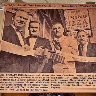 Grand Opening 60 years ago