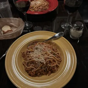 Sausage Bolognese with Rosa sauce
