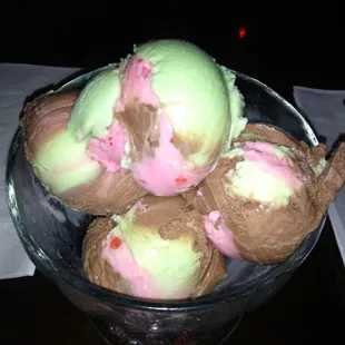 Free Spumoni ice cream when you check in on yelp!