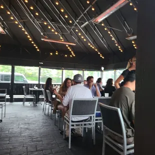 Outdoor patio covered and enclosed