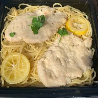 Spaghetti with Lemon Chicken