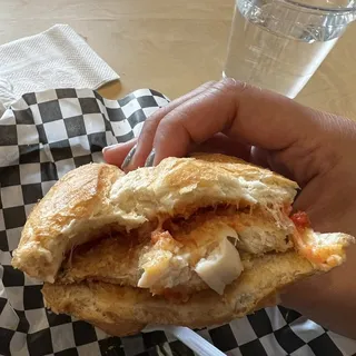 Chicken Parmigiana Hot Sandwich