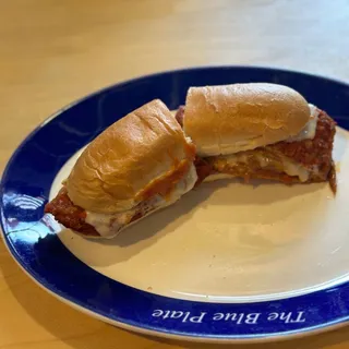 Eggplant Parmigiana Hot Sandwich
