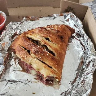 Half of an Italian Calzone