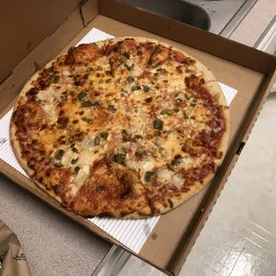 a pizza in a box