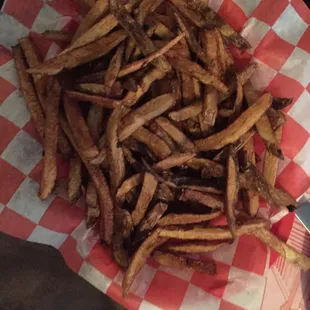 a basket of french fries