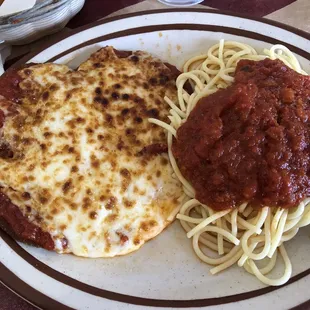 Eggplant parm lunch portion