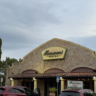 the front of the restaurant