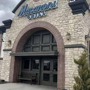 the front of the restaurant