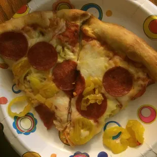 Not sure if digiorno or elementary school lunch pizza