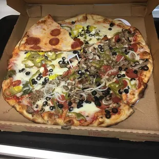 It covers almost the entire four eyes of the stove top.