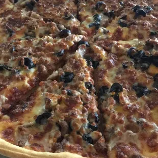 pizza, food