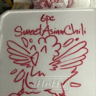 Sweet Asian chili wings.