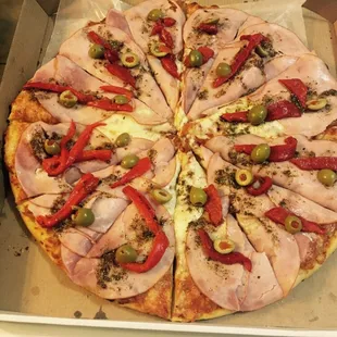 a pizza in a box