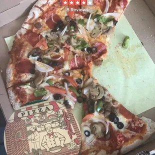 pizza, food