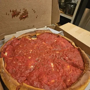 Spicy Italian deep dish