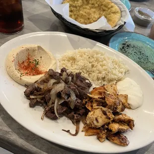 Two meat combo platter