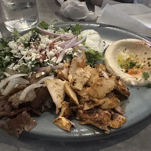 3. Chicken and Gyro Combo Plate  This is the best in the city.