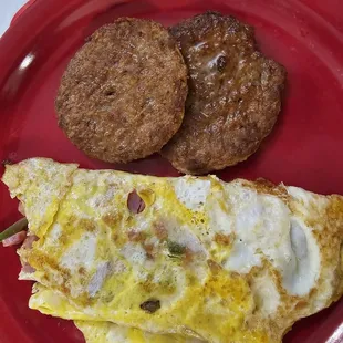 Denver omelet side of turkey sausage