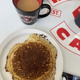 Single pancake instead of toast!