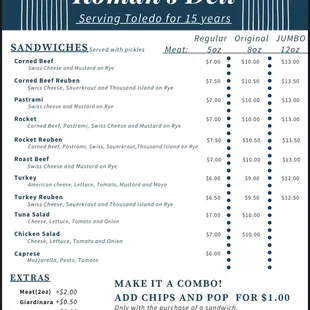 New Menu.