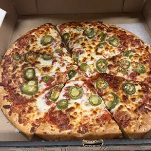 Jalapeño with pepperoni and cheese