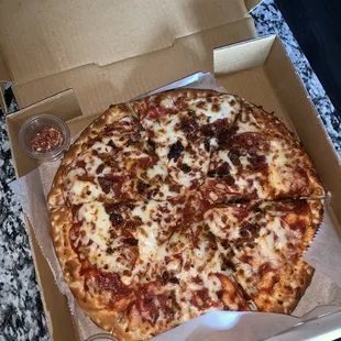 10" Pepperoni and Bacon Pizza