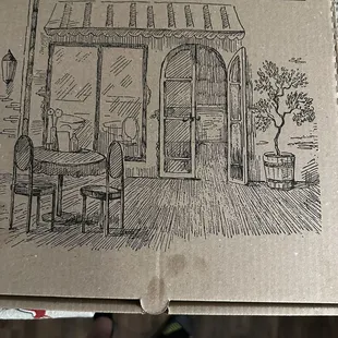 Interesting pizza box