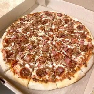 a pizza in a box