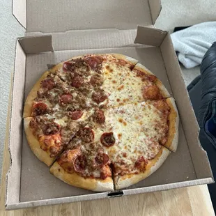 pizza, food