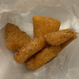 Mac n cheese bites were good, but nothing special...