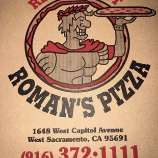 Extra large pizza box.