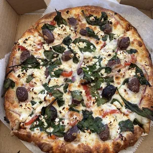 8 inch Olympian pizza