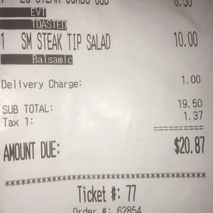 I ask for toasted sub &amp; got sog