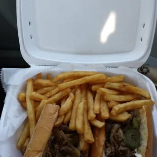 Cheesestake Sub w/ fries