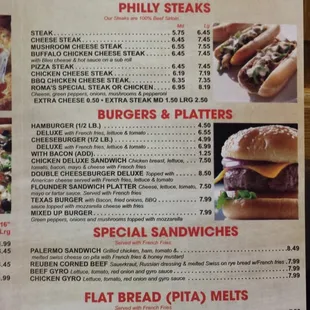 burgers, menu
