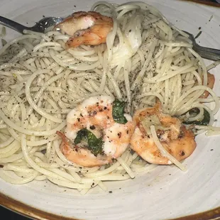Pasta w- Shrimp