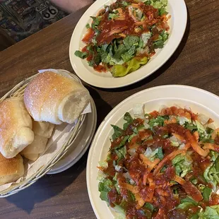 Salad with house dressing