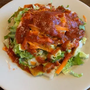 Side salad with house dressing