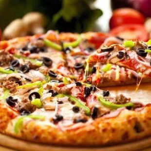 pizza, food
