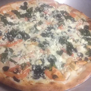 Mediterranean pizza
