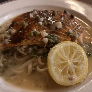 Salmon Piccata is delicious and cooked to perfection