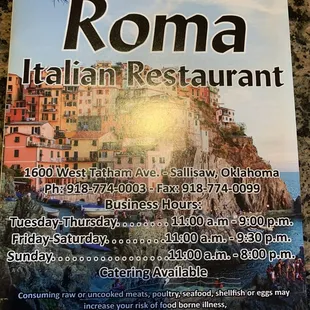 Check the hours due to COVID. 10/8/2020