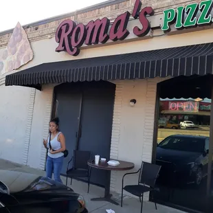 Front of the building!