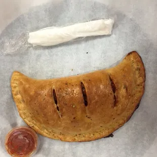 Calzones are amazing here.