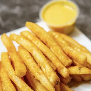 Premium cut French fries.