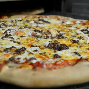 pizza, food